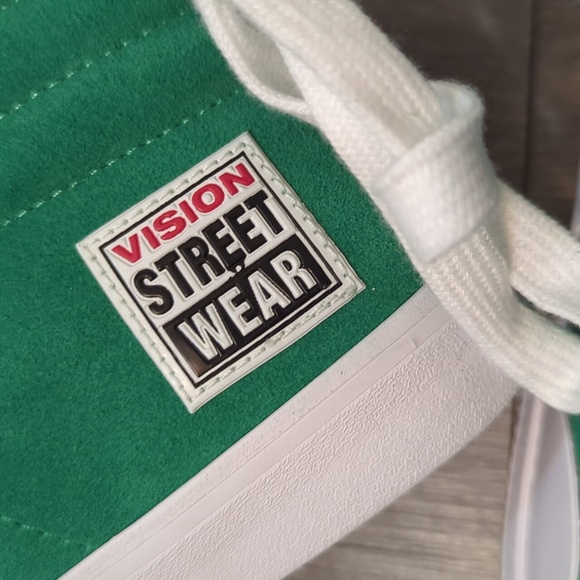 Vision Street Wear Retro Hi-Top Pepper Green Skate Shoes - Picture 6 of 10